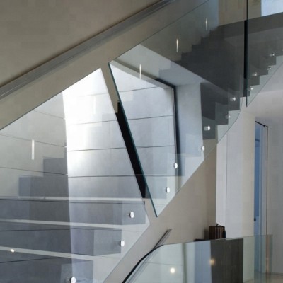 Gaoming hot sale Laminated glass staircase