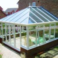 GaoMing Tempered Glass Canopy Laminated Glass Roof with Steel Structure 1252