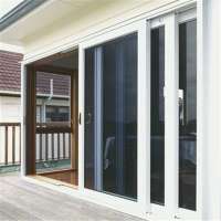 Aluminium alloy sliding tempered glass door