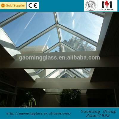 Gaoming Steel Structure Aluminum Frame Glass Skylight /Glass Roof Designs 1319